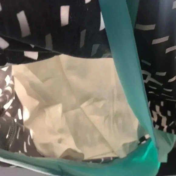 Dress size 16 plus size black, white with robin’s egg blue accents - Picture 8 of 10